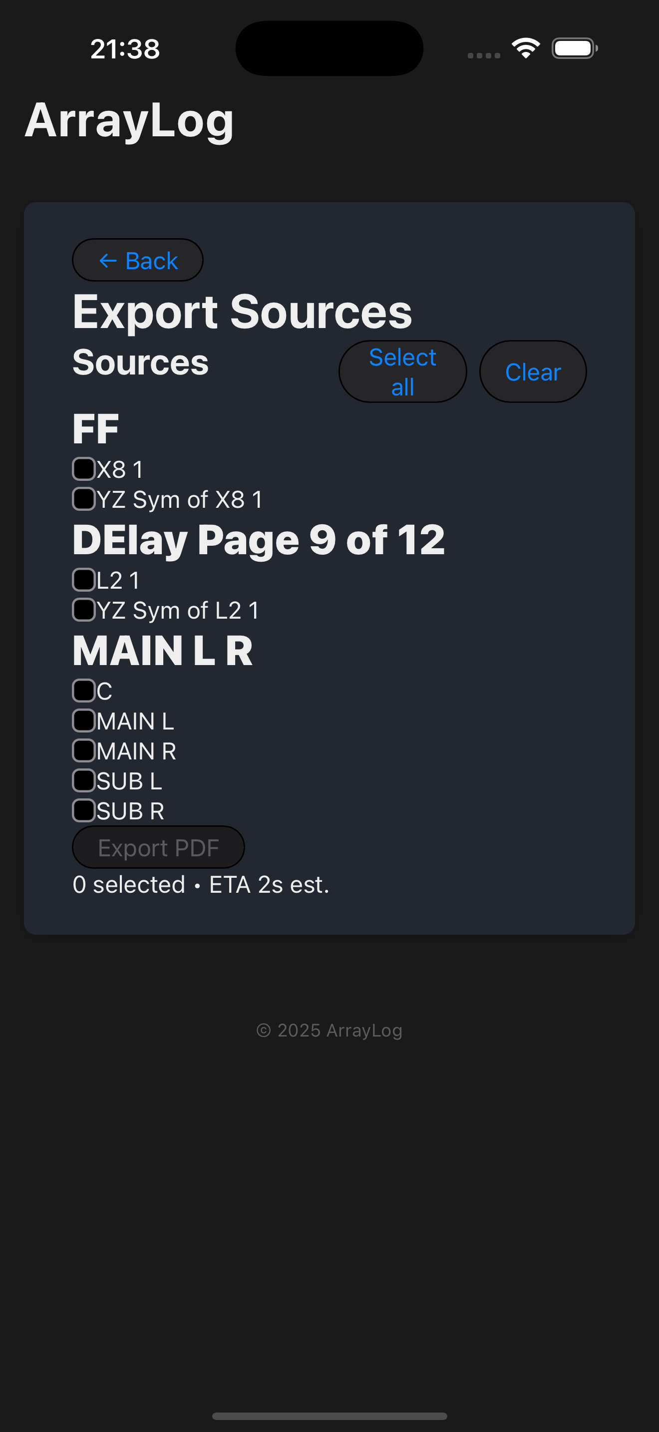 ArrayLog Source Detail 2