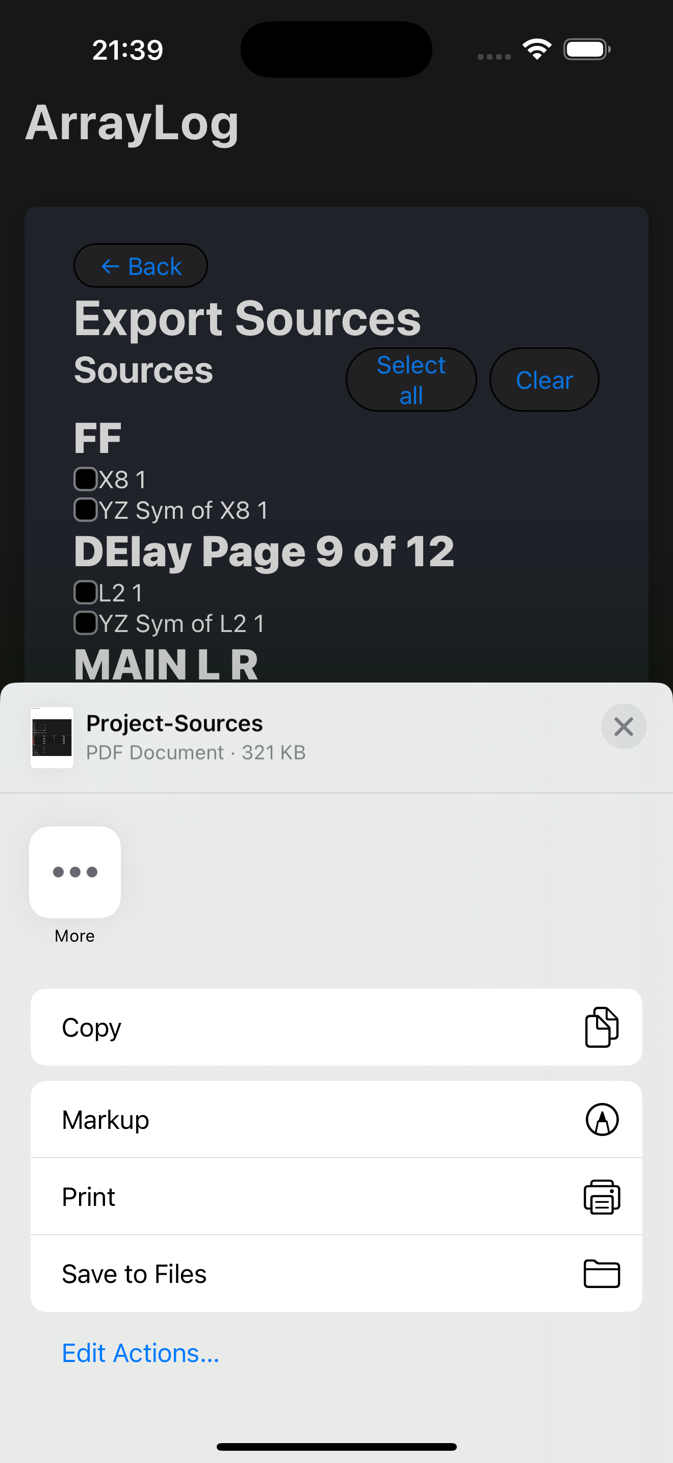 ArrayLog Source Detail 2